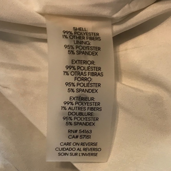 Beautiful Calvin Klein black, gray, black & white lined tweed midi skirt (12) - Picture 10 of 15